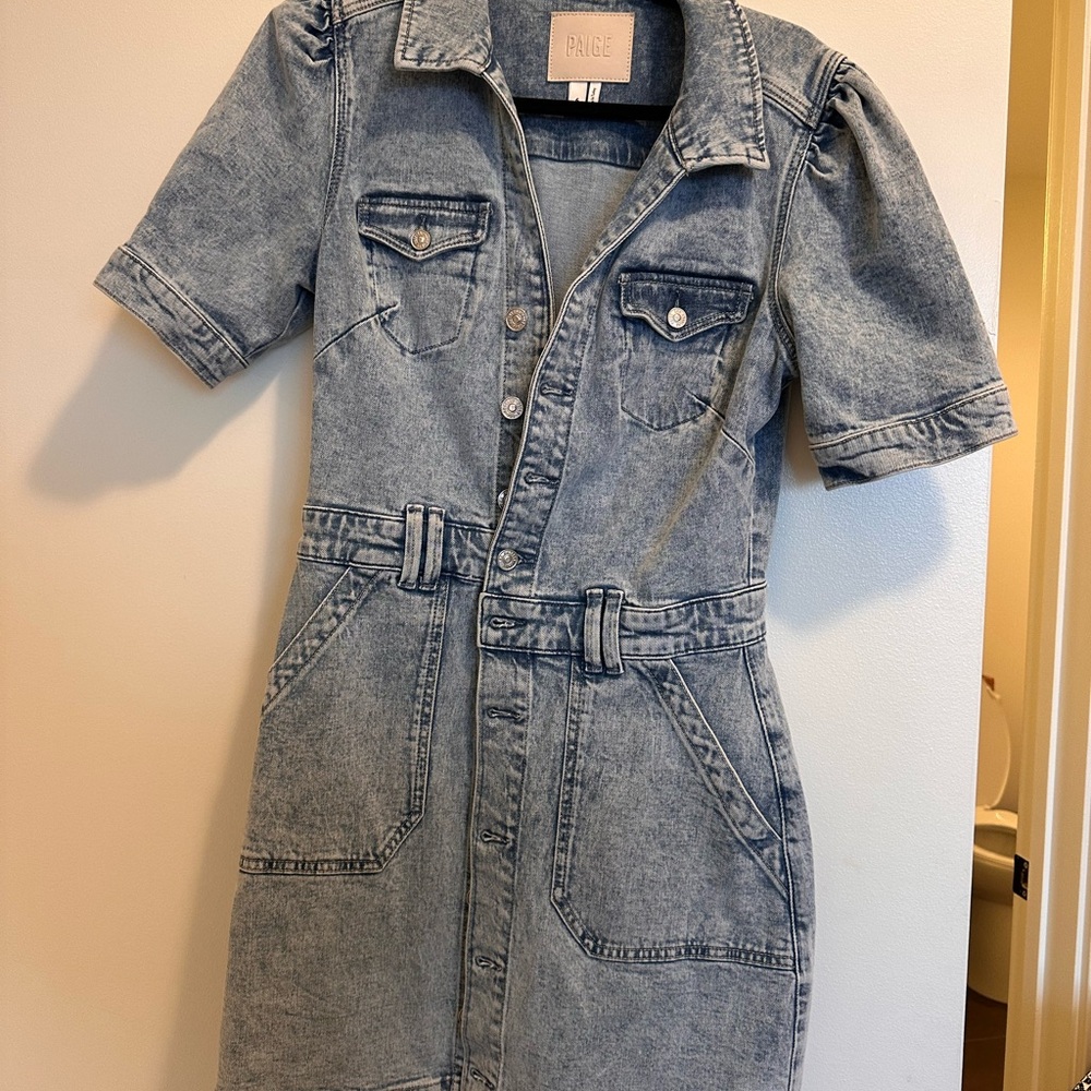 PAIGE Woman’s  Light Blue Jean Dress